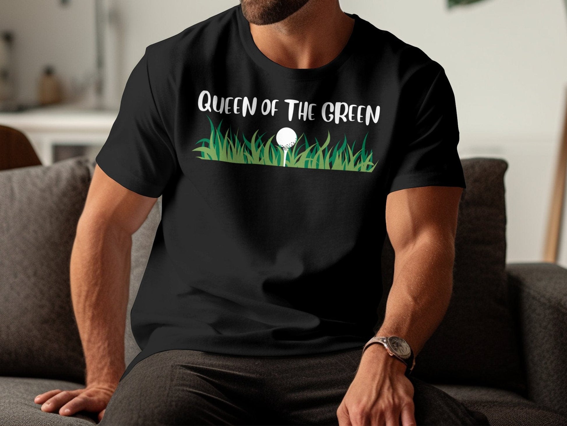 Funny Golfer Gifts  TShirt Queen of the Green Golf T-Shirt