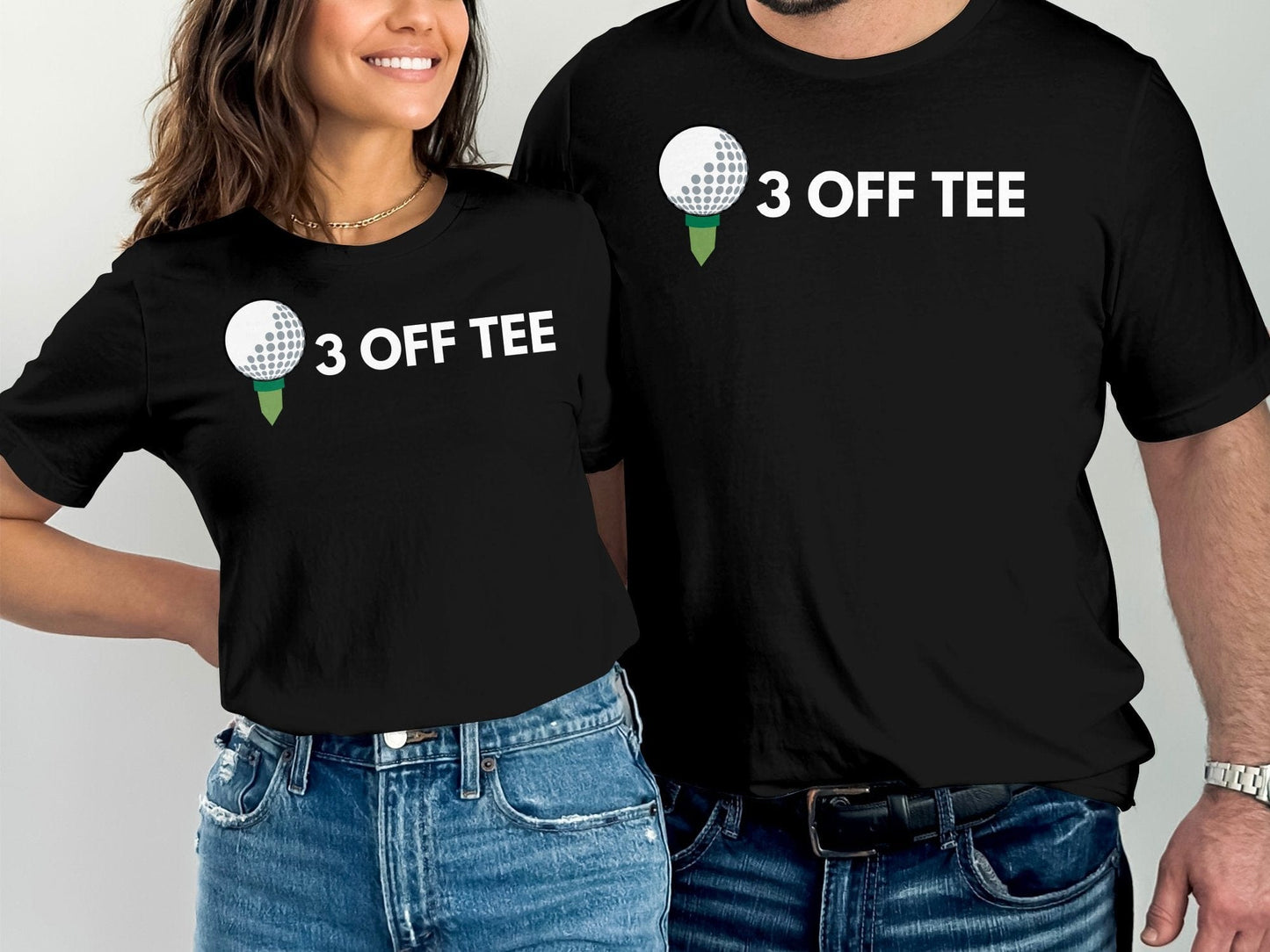 Funny Golfer Gifts  TShirt Three Off Tee Golf T-Shirt