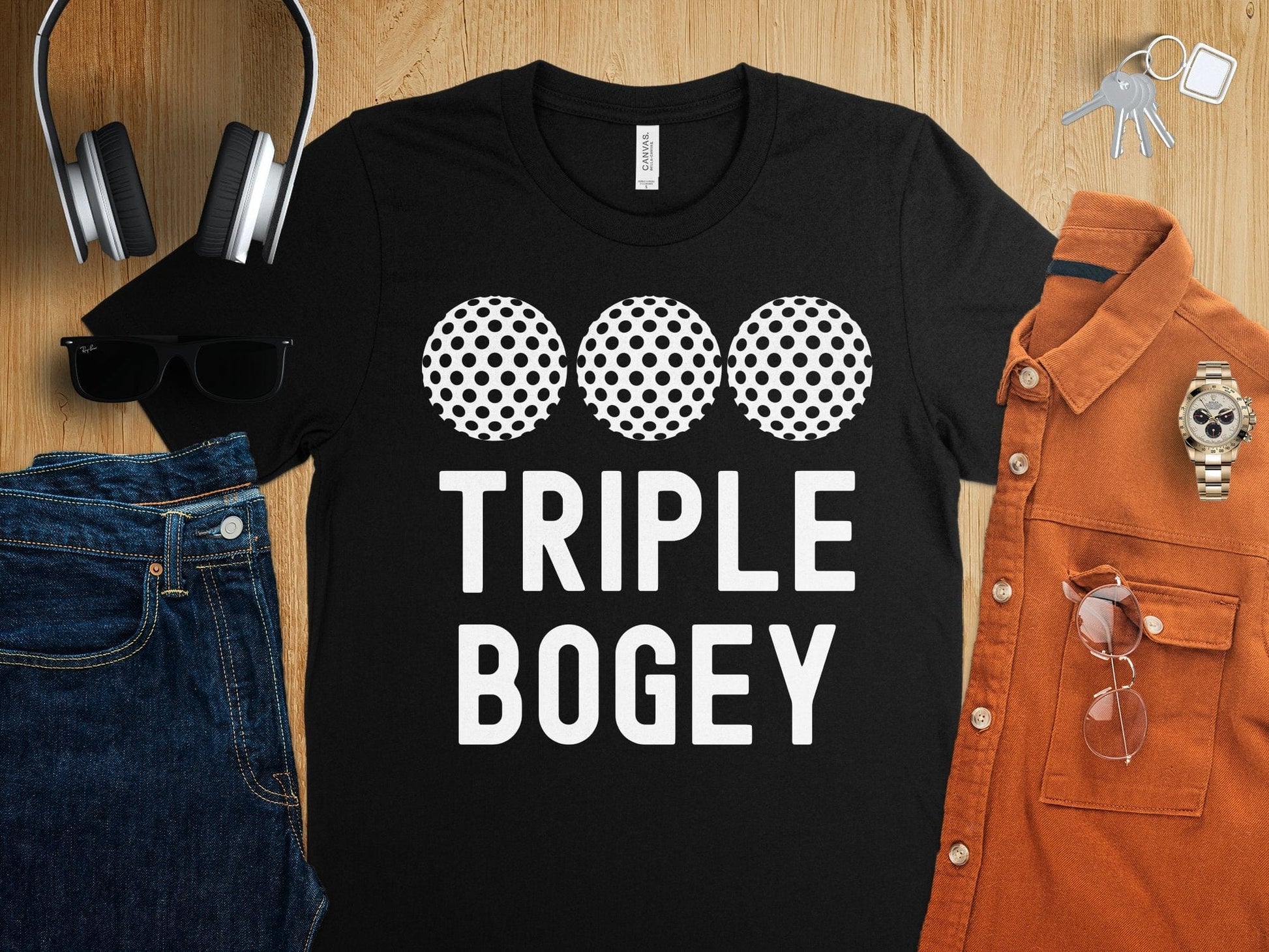 Funny Golfer Gifts  TShirt Triple Bogey Golf T-Shirt