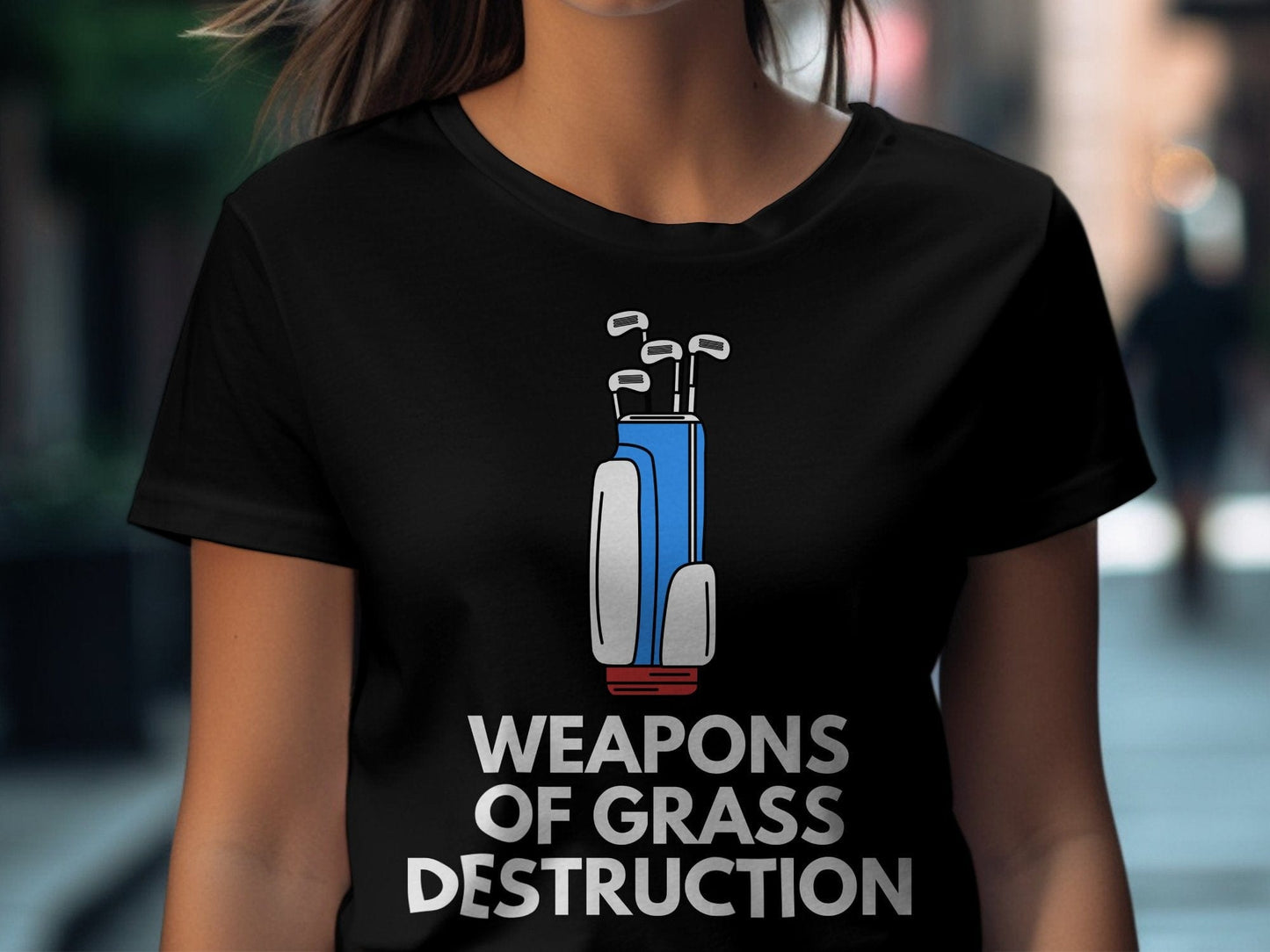 Funny Golfer Gifts  TShirt Weapons of Grass Destruction Golf T-Shirt