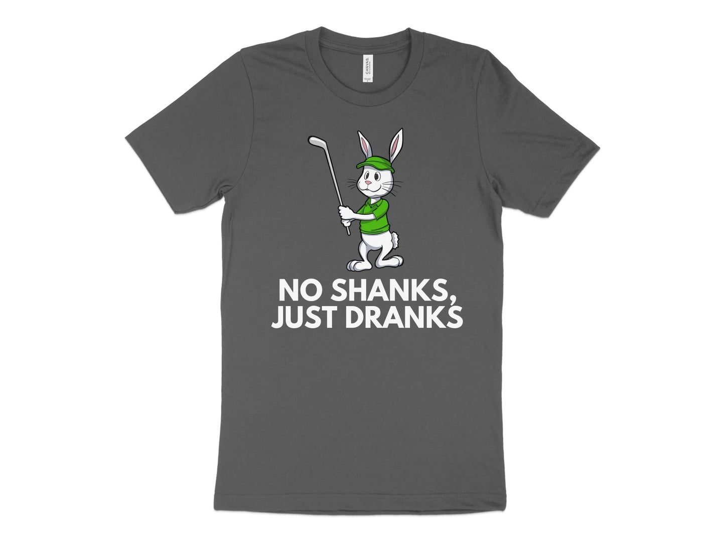 Funny Golfer Gifts  TShirt XS / Asphalt No Shanks Just Dranks Golf T-Shirt