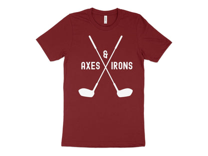 Funny Golfer Gifts  TShirt XS / Cardinal Axes and Irons Golf T-Shirt