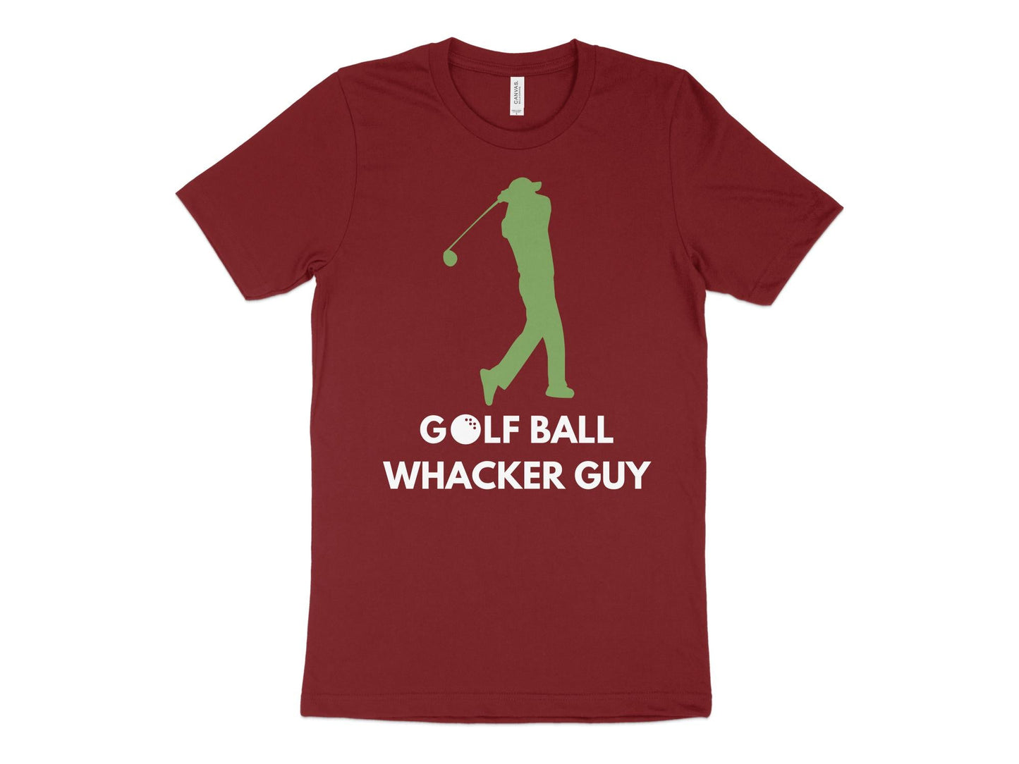 Funny Golfer Gifts  TShirt XS / Cardinal Golf Ball Whacker Guy Golf T-Shirt