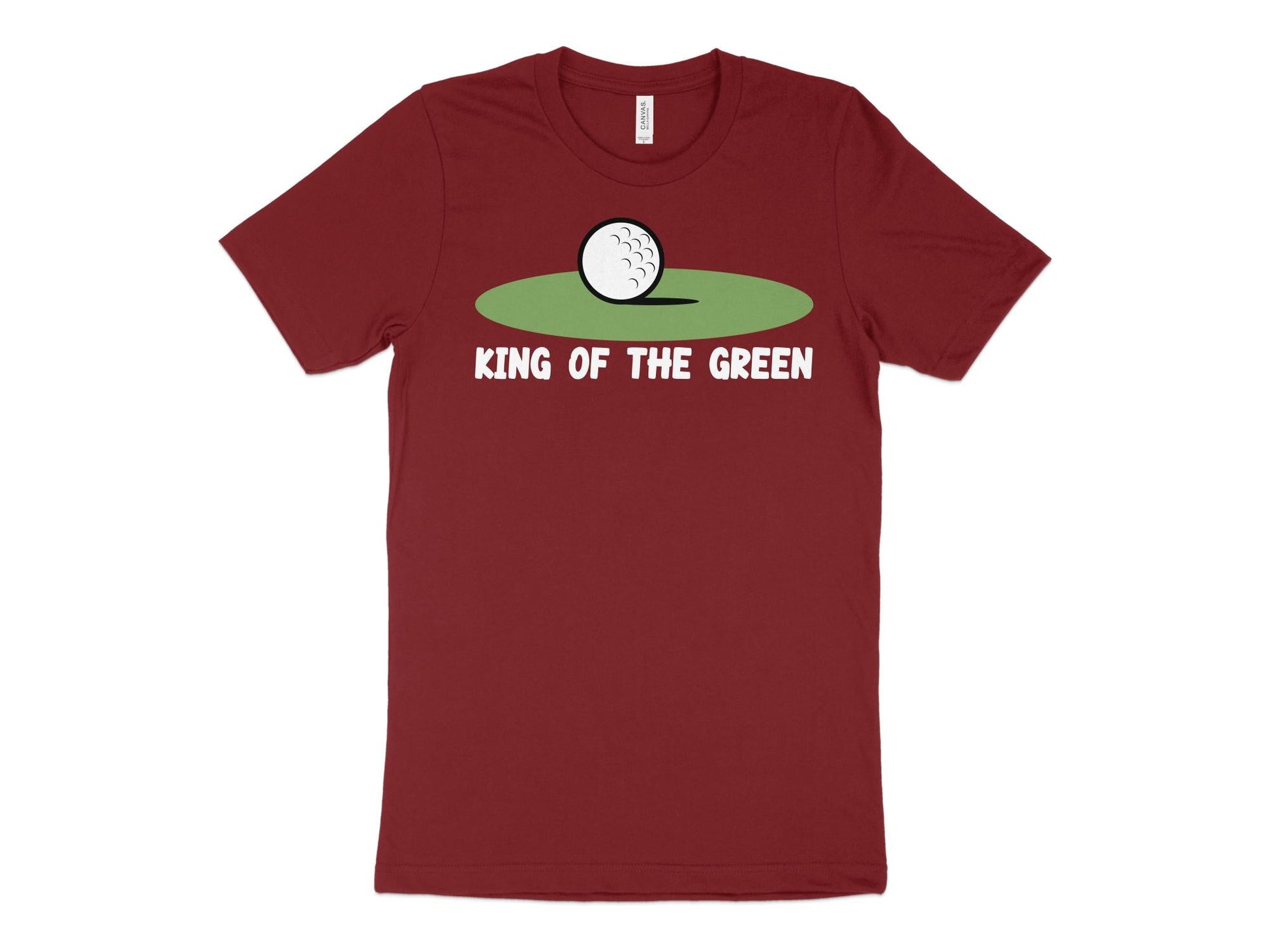 Funny Golfer Gifts  TShirt XS / Cardinal King of the Green Golf T-Shirt