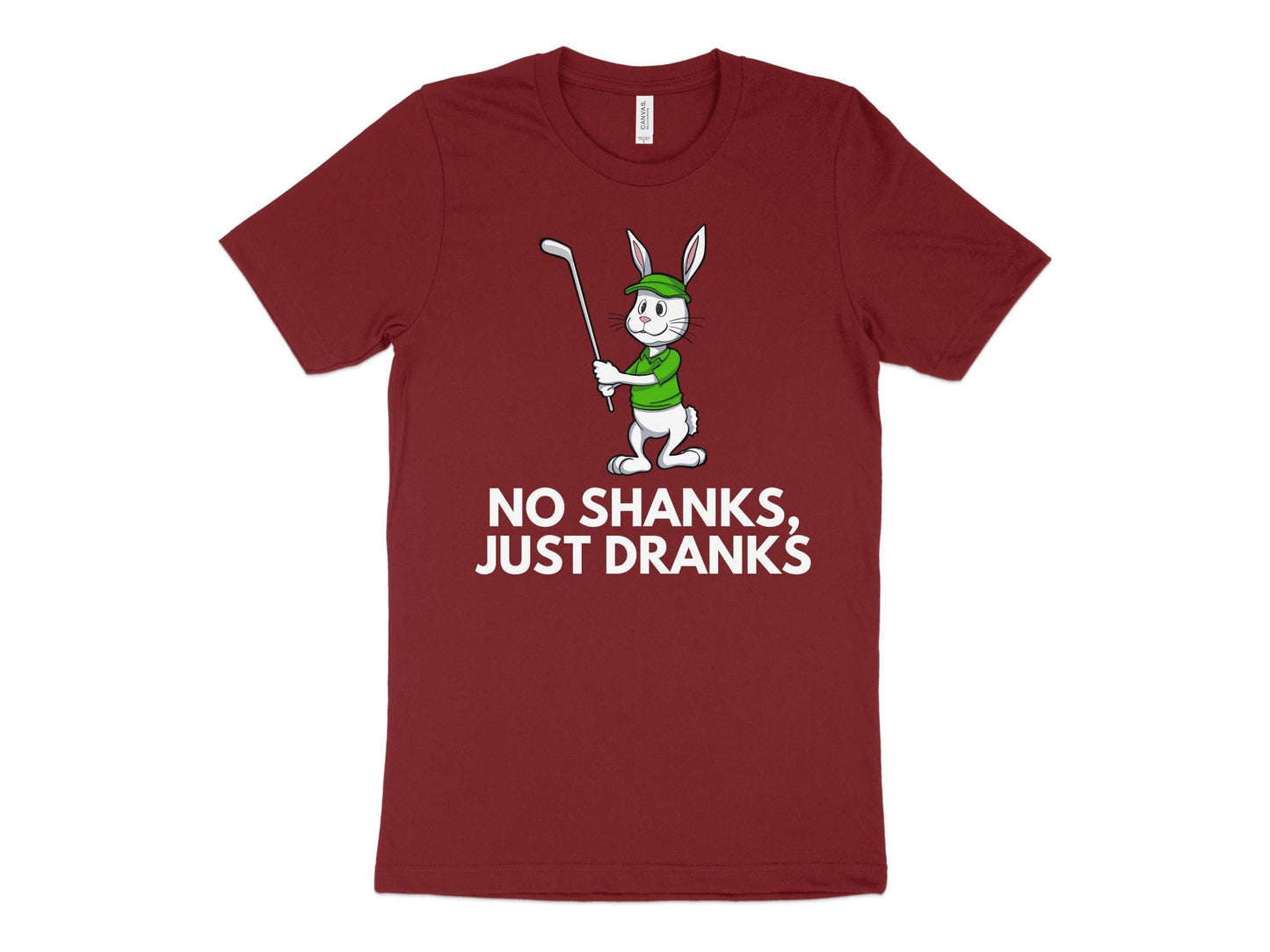 Funny Golfer Gifts  TShirt XS / Cardinal No Shanks Just Dranks Golf T-Shirt