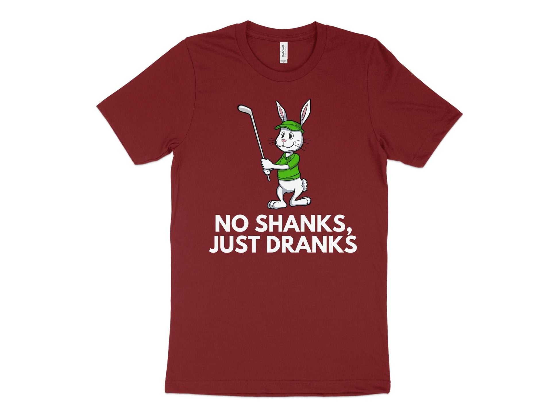 Funny Golfer Gifts  TShirt XS / Cardinal No Shanks Just Dranks Golf T-Shirt