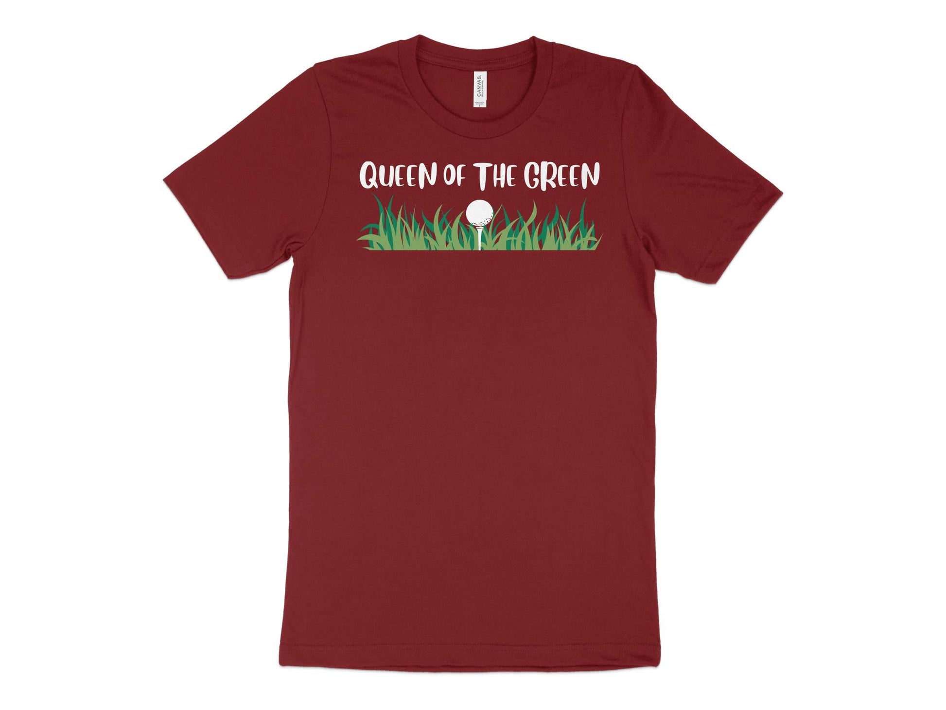 Funny Golfer Gifts  TShirt XS / Cardinal Queen of the Green Golf T-Shirt