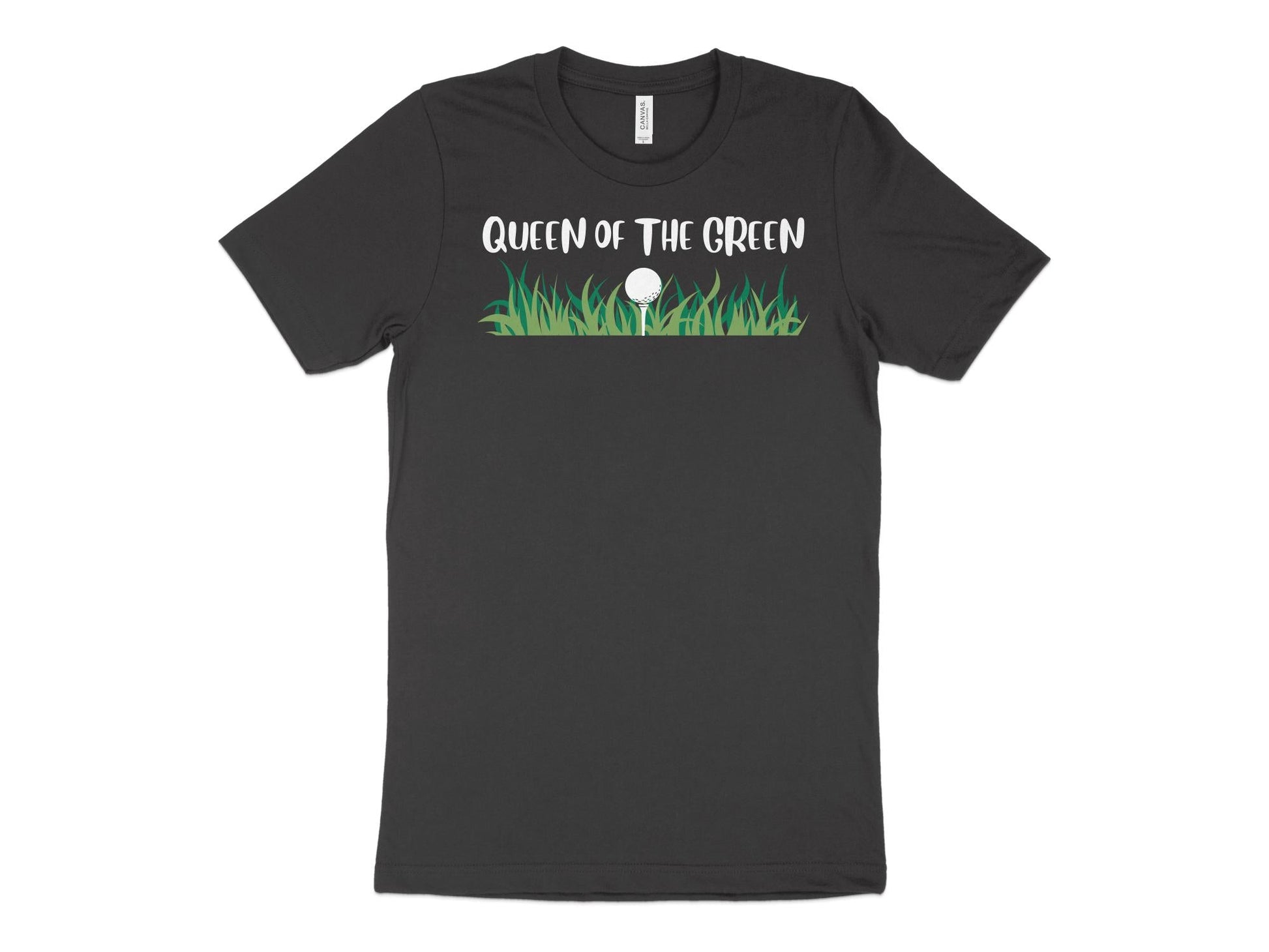 Funny Golfer Gifts  TShirt XS / Dark Grey Heather Queen of the Green Golf T-Shirt