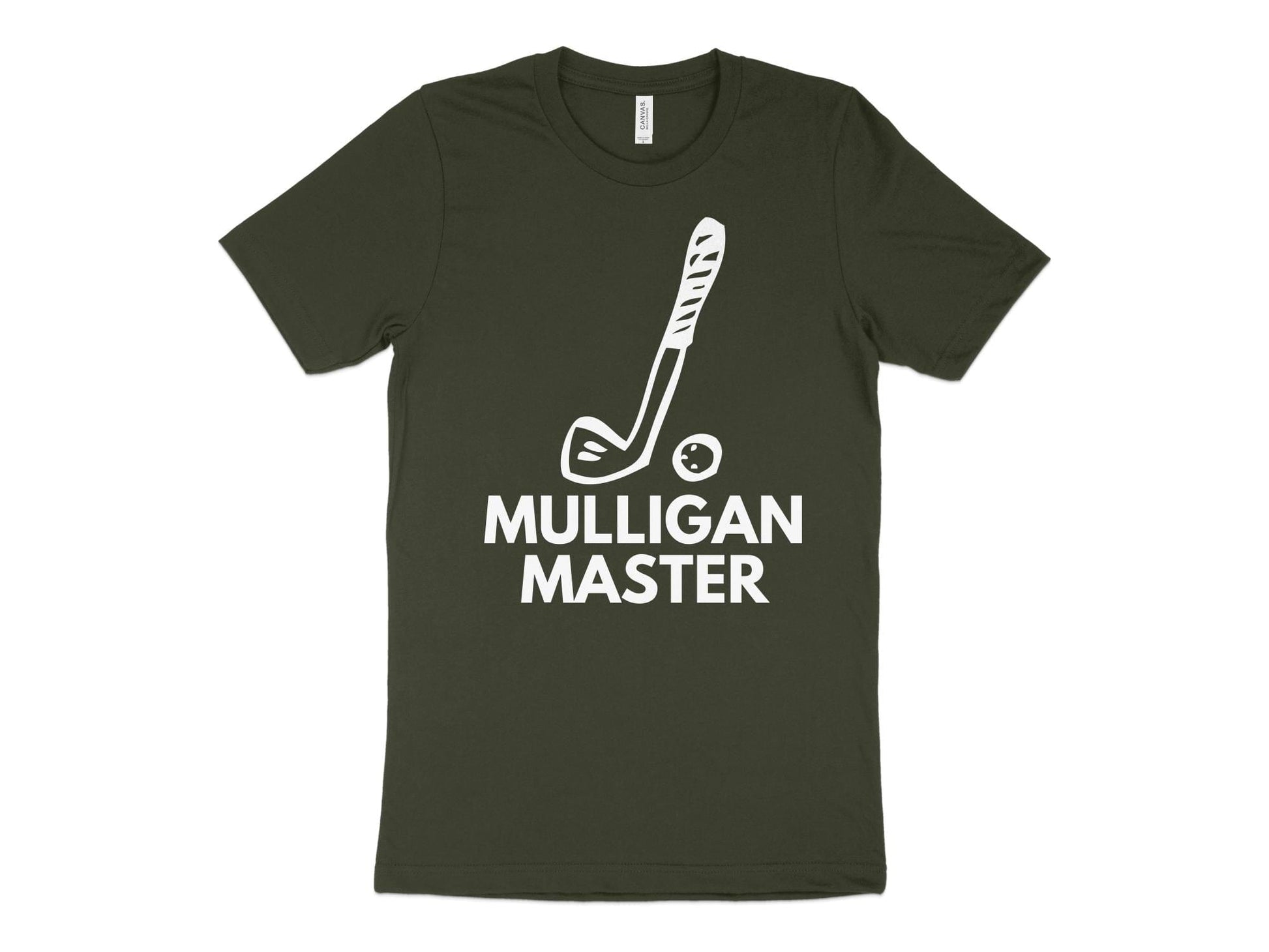 Funny Golfer Gifts  TShirt XS / Dark Olive Mulligan Master Golf TShirts