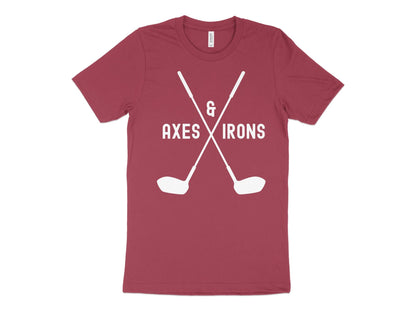 Funny Golfer Gifts  TShirt XS / Heather Raspberry Axes and Irons Golf T-Shirt