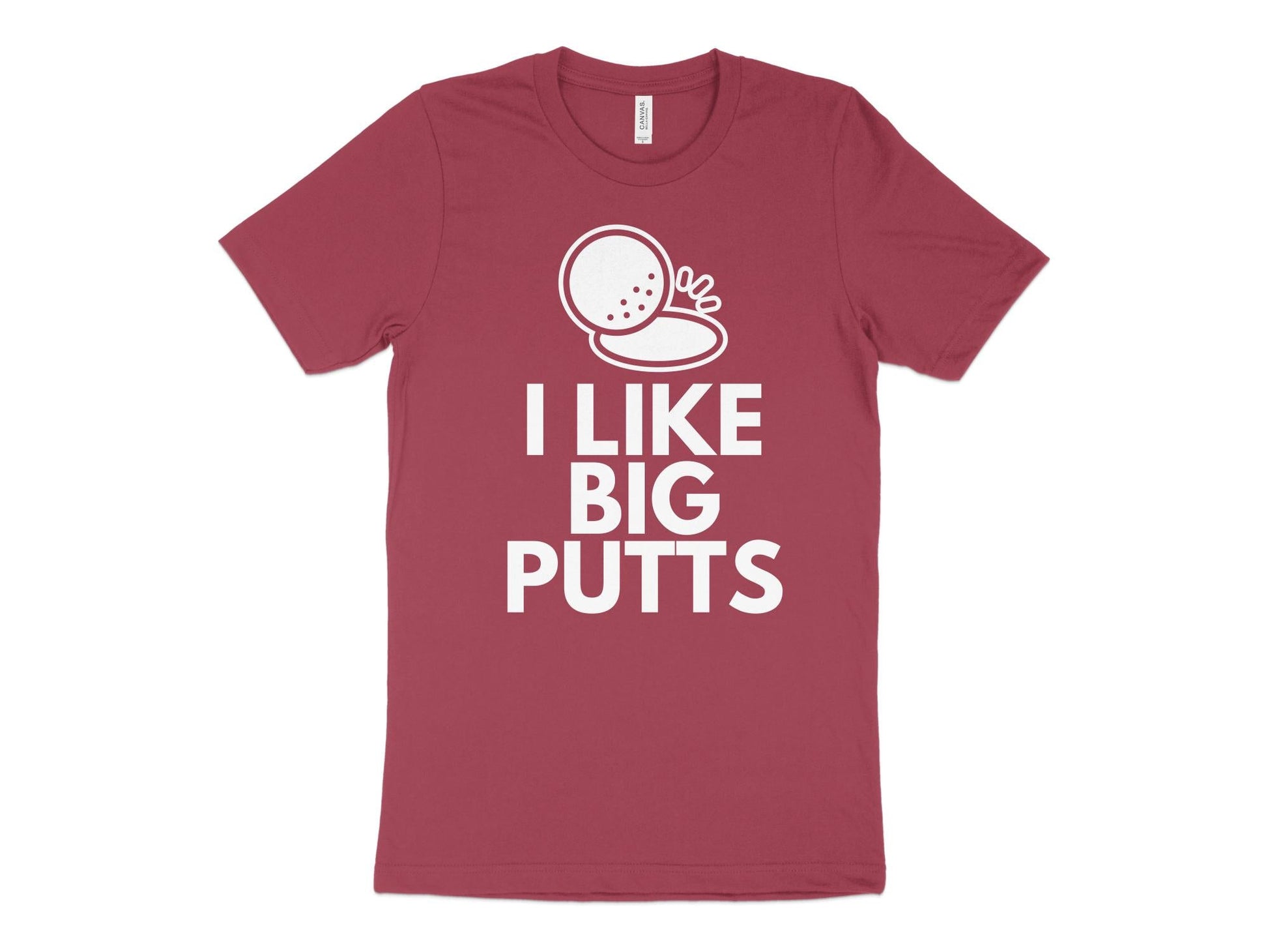 Funny Golfer Gifts  TShirt XS / Heather Raspberry I Like Big Putts Golf T-Shirt