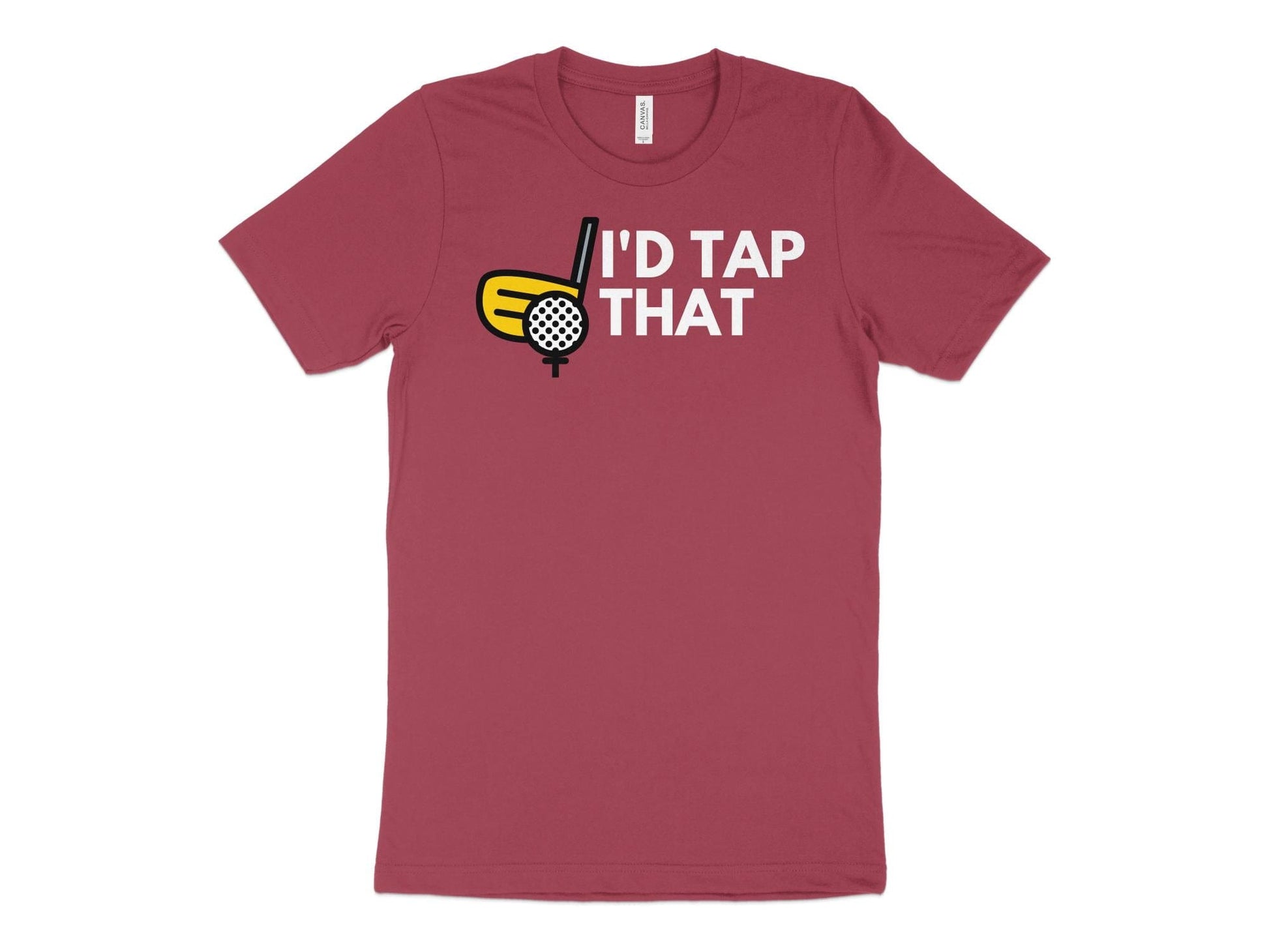 Funny Golfer Gifts  TShirt XS / Heather Raspberry Id Tap That Golf Tshirt