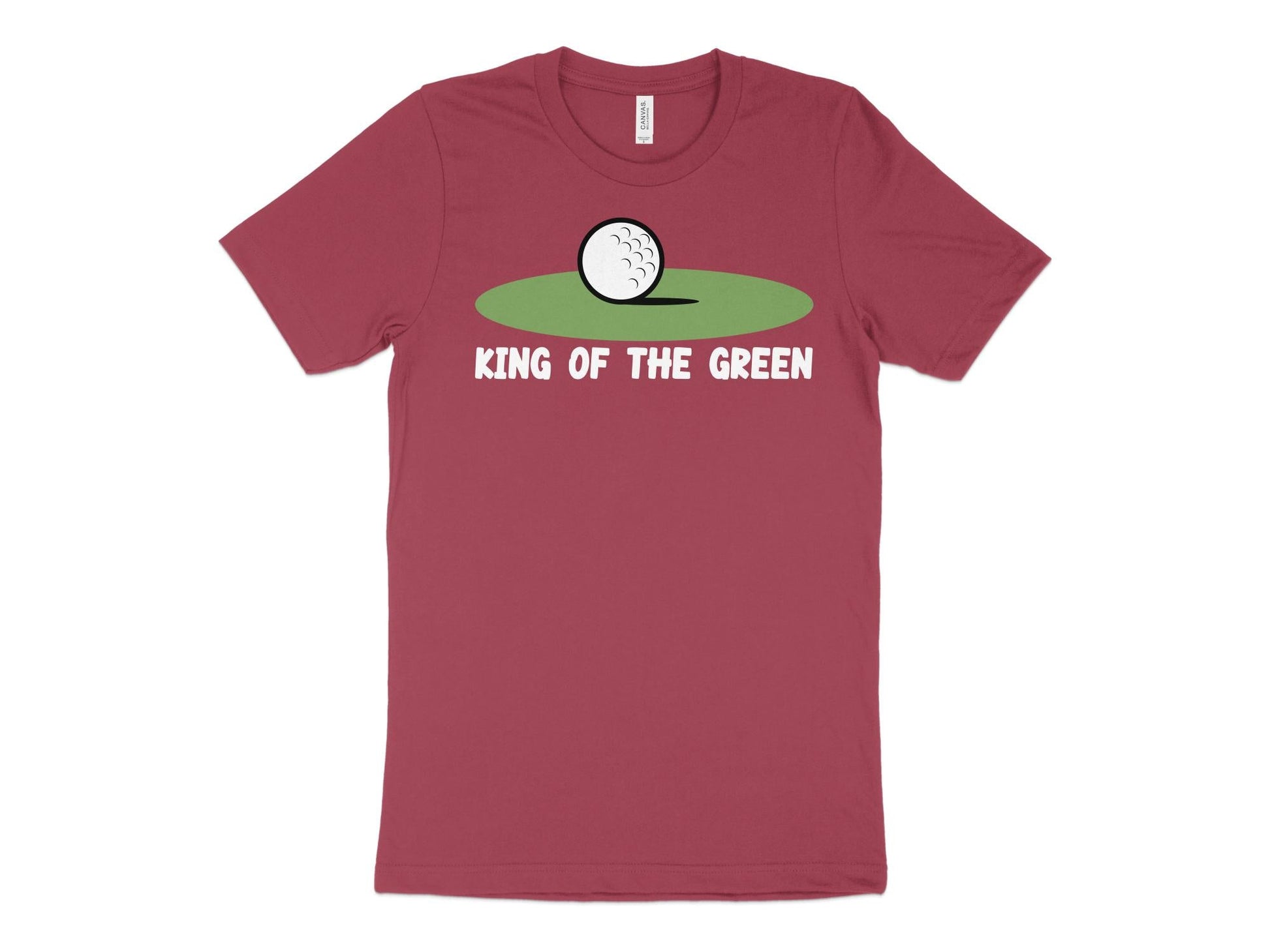 Funny Golfer Gifts  TShirt XS / Heather Raspberry King of the Green Golf T-Shirt