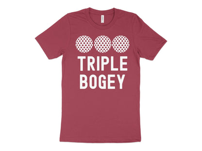 Funny Golfer Gifts  TShirt XS / Heather Raspberry Triple Bogey Golf T-Shirt