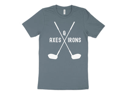 Funny Golfer Gifts  TShirt XS / Heather Slate Axes and Irons Golf T-Shirt