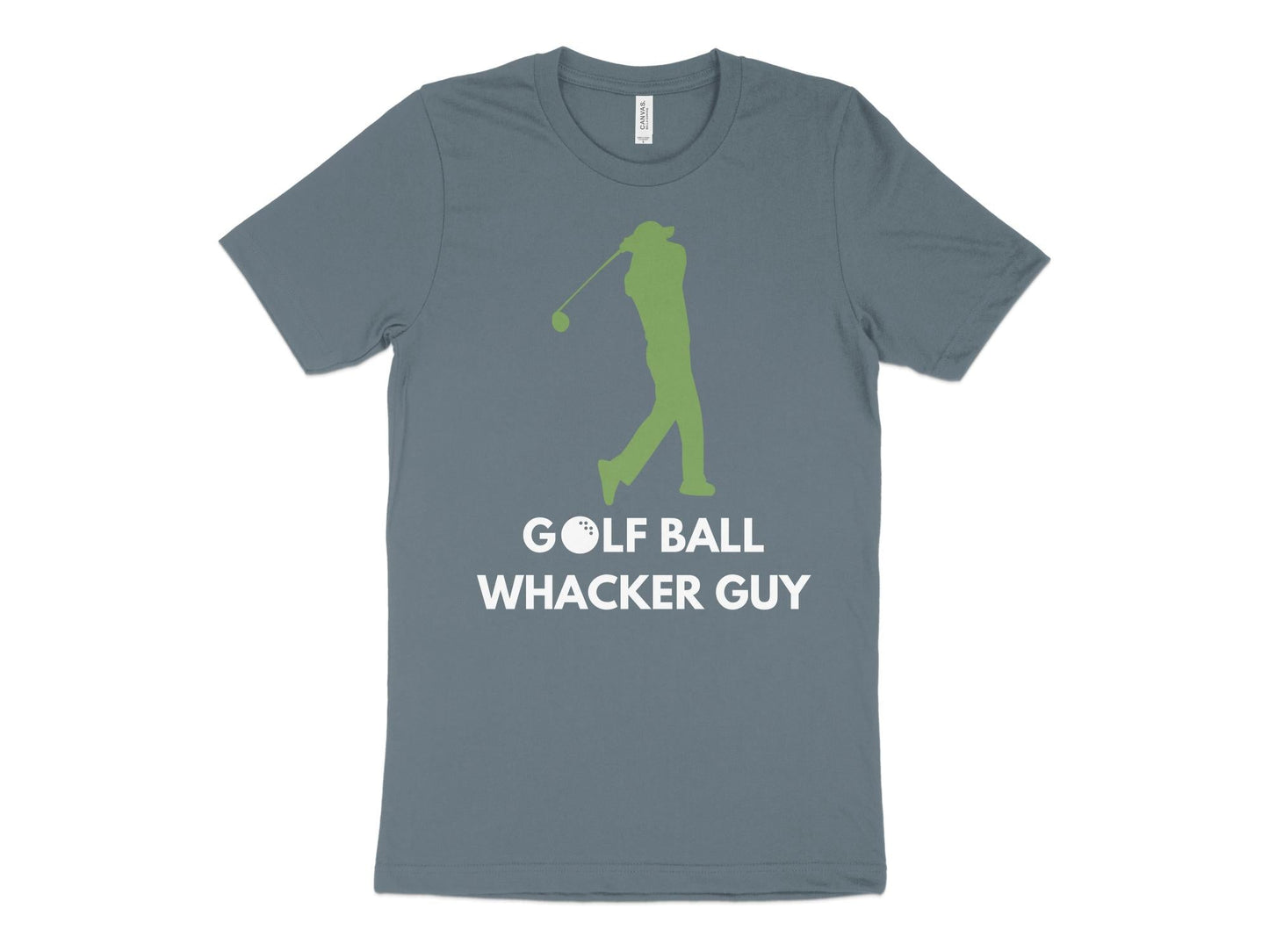Funny Golfer Gifts  TShirt XS / Heather Slate Golf Ball Whacker Guy Golf T-Shirt