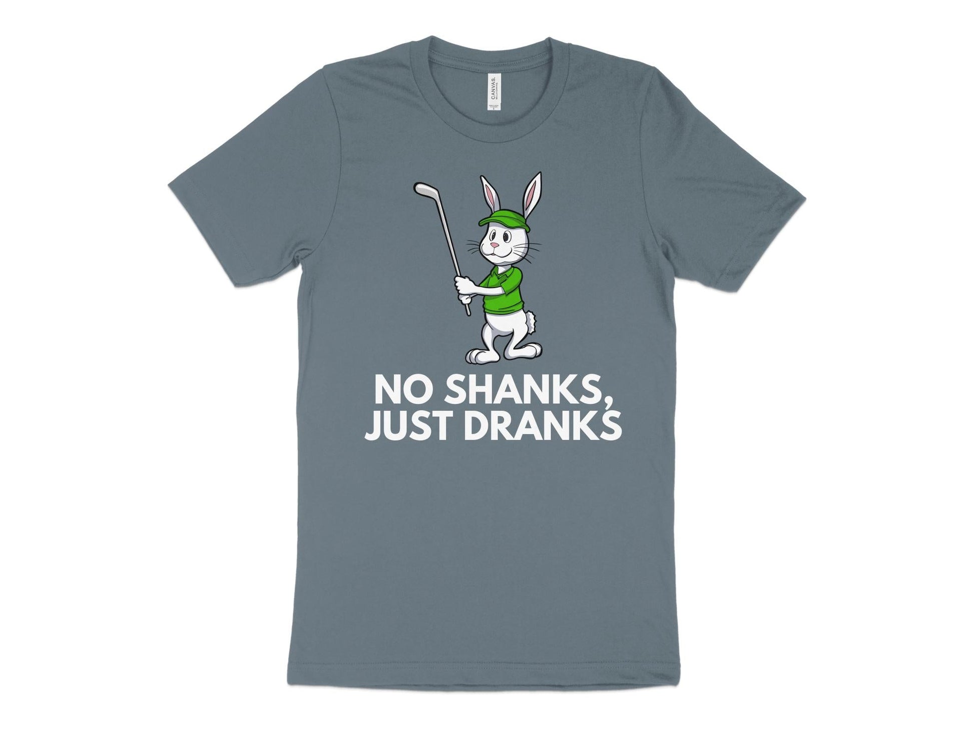 Funny Golfer Gifts  TShirt XS / Heather Slate No Shanks Just Dranks Golf T-Shirt