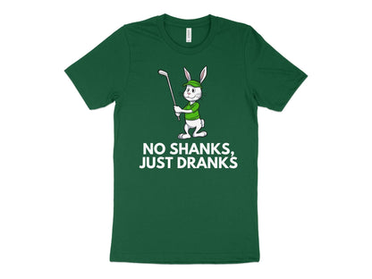 Funny Golfer Gifts  TShirt XS / Kelly No Shanks Just Dranks Golf T-Shirt