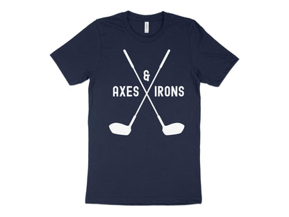 Funny Golfer Gifts  TShirt XS / Navy Axes and Irons Golf T-Shirt