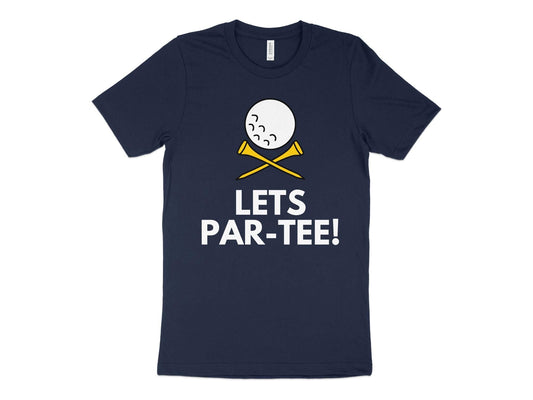 Funny Golfer Gifts  TShirt XS / Navy Lets Par-tee Golf T-Shirt