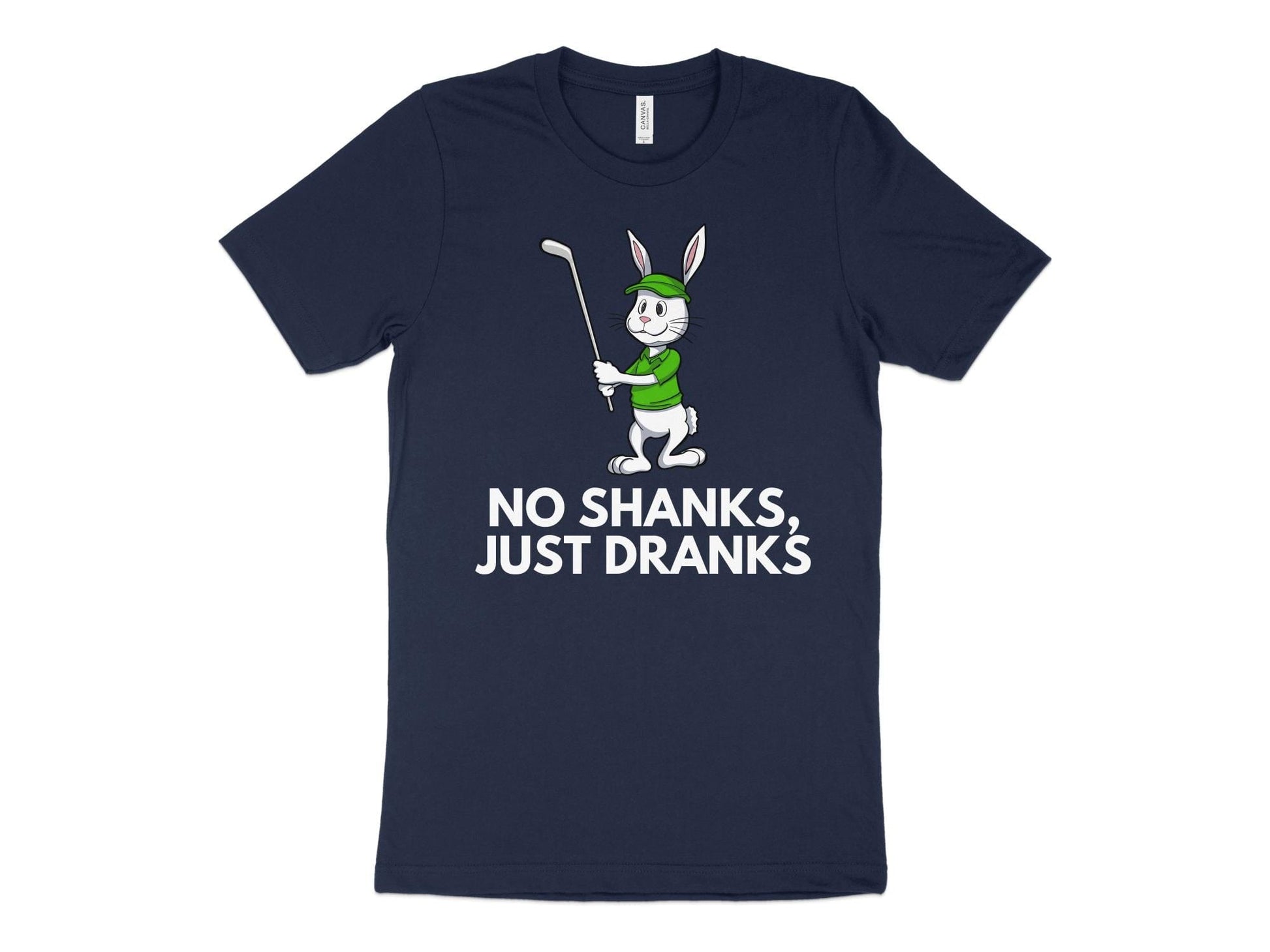 Funny Golfer Gifts  TShirt XS / Navy No Shanks Just Dranks Golf T-Shirt