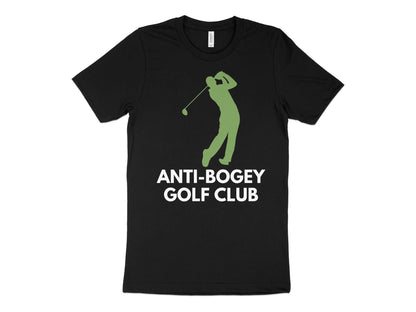 Funny Golfer Gifts  TShirt XS / Solid Black Blend Anti-Bogey Golf Club Golf T-Shirt