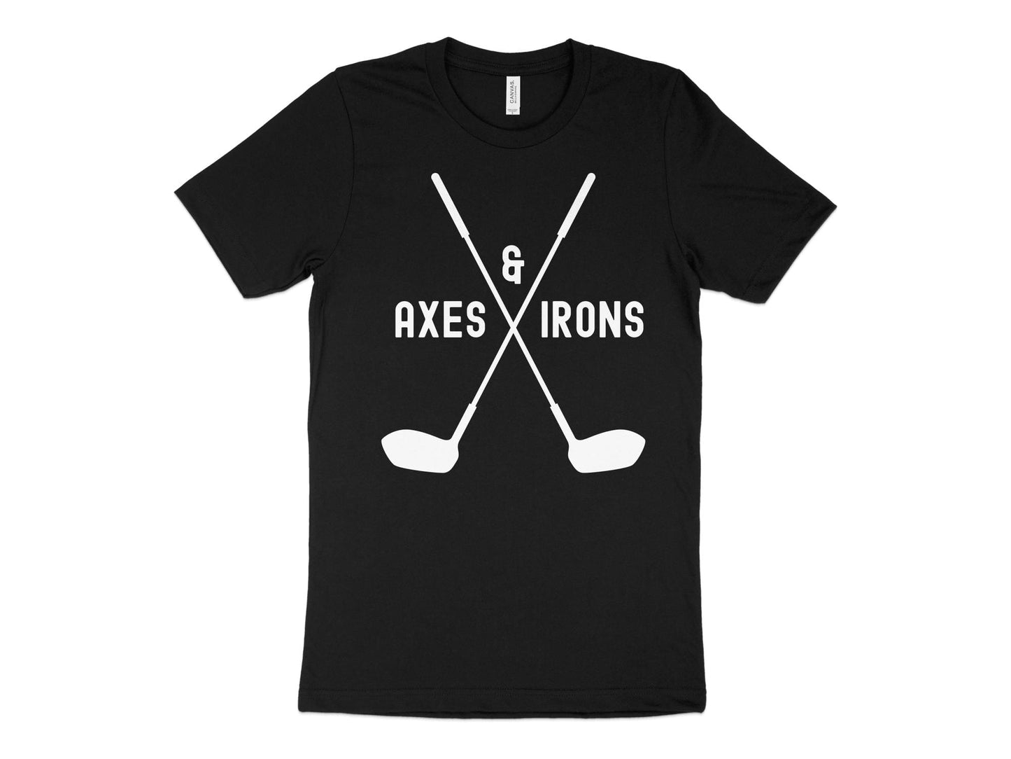 Funny Golfer Gifts  TShirt XS / Solid Black Blend Axes and Irons Golf T-Shirt