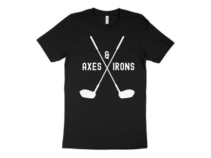 Funny Golfer Gifts  TShirt XS / Solid Black Blend Axes and Irons Golf T-Shirt