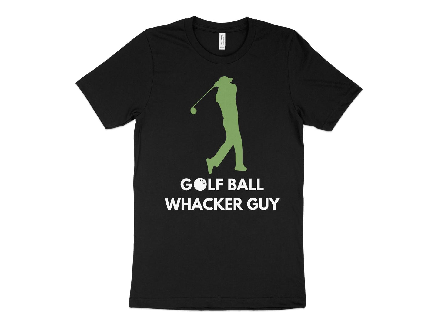 Funny Golfer Gifts  TShirt XS / Solid Black Blend Golf Ball Whacker Guy Golf T-Shirt
