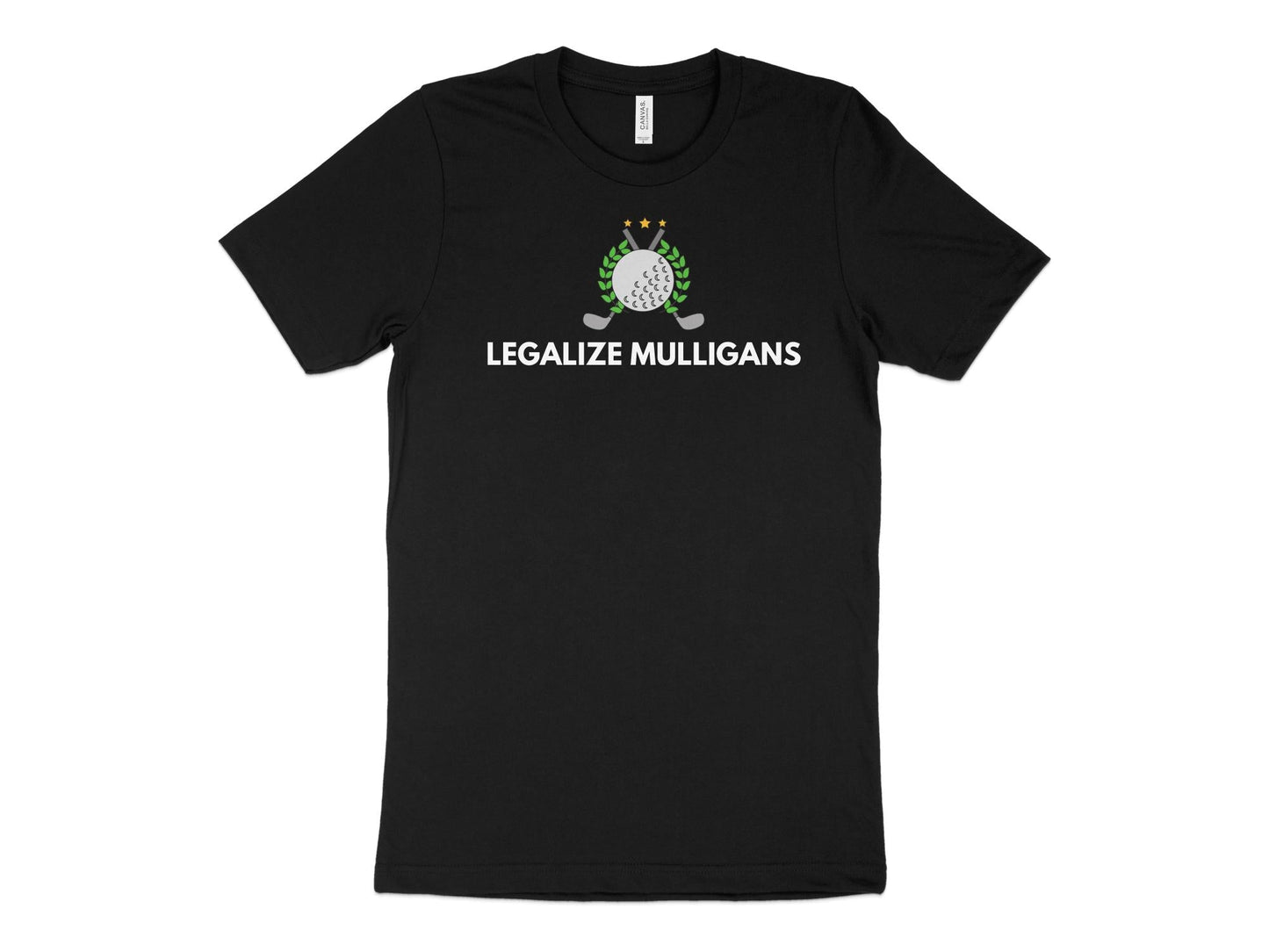 Funny Golfer Gifts  TShirt XS / Solid Black Blend Legalize Mulligans Golf T-Shirt