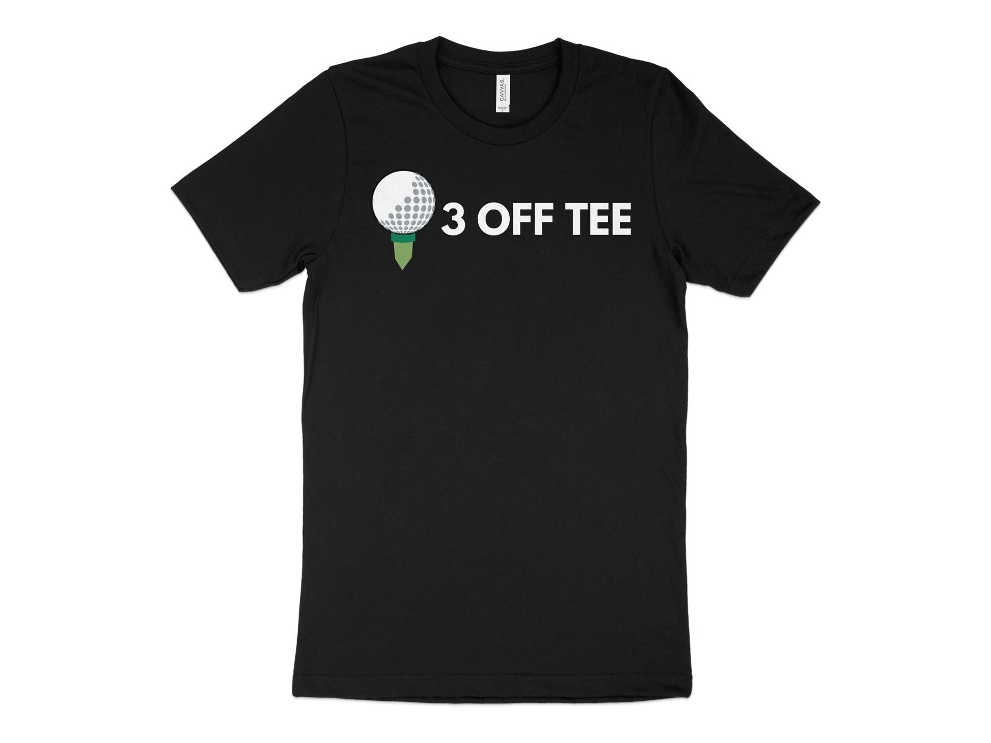 Funny Golfer Gifts  TShirt XS / Solid Black Blend Three Off Tee Golf T-Shirt