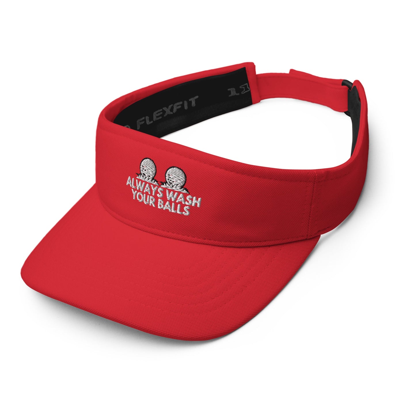 Funny Golfer Gifts  Visor Always Wash Your Balls Visor