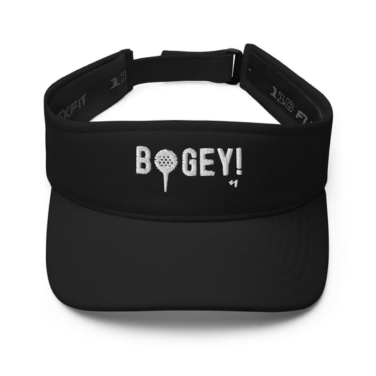 Funny Golfer Gifts  Visor Black Bogey Hat Visor