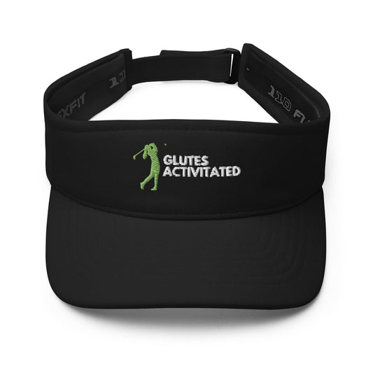 Funny Golfer Gifts  Visor Black Glutes Activiated Female Visor