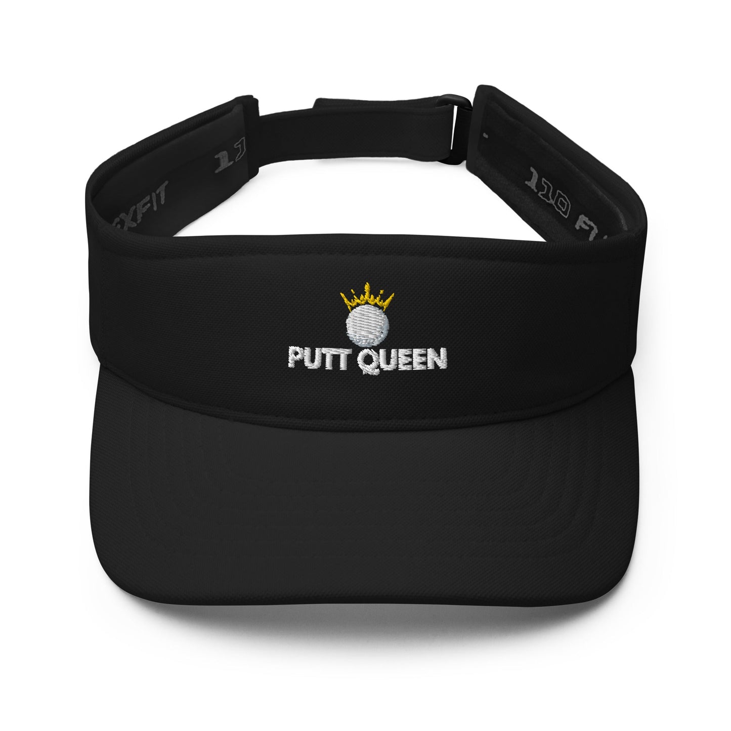 Funny Golfer Gifts  Visor Black Putt Queen Visor