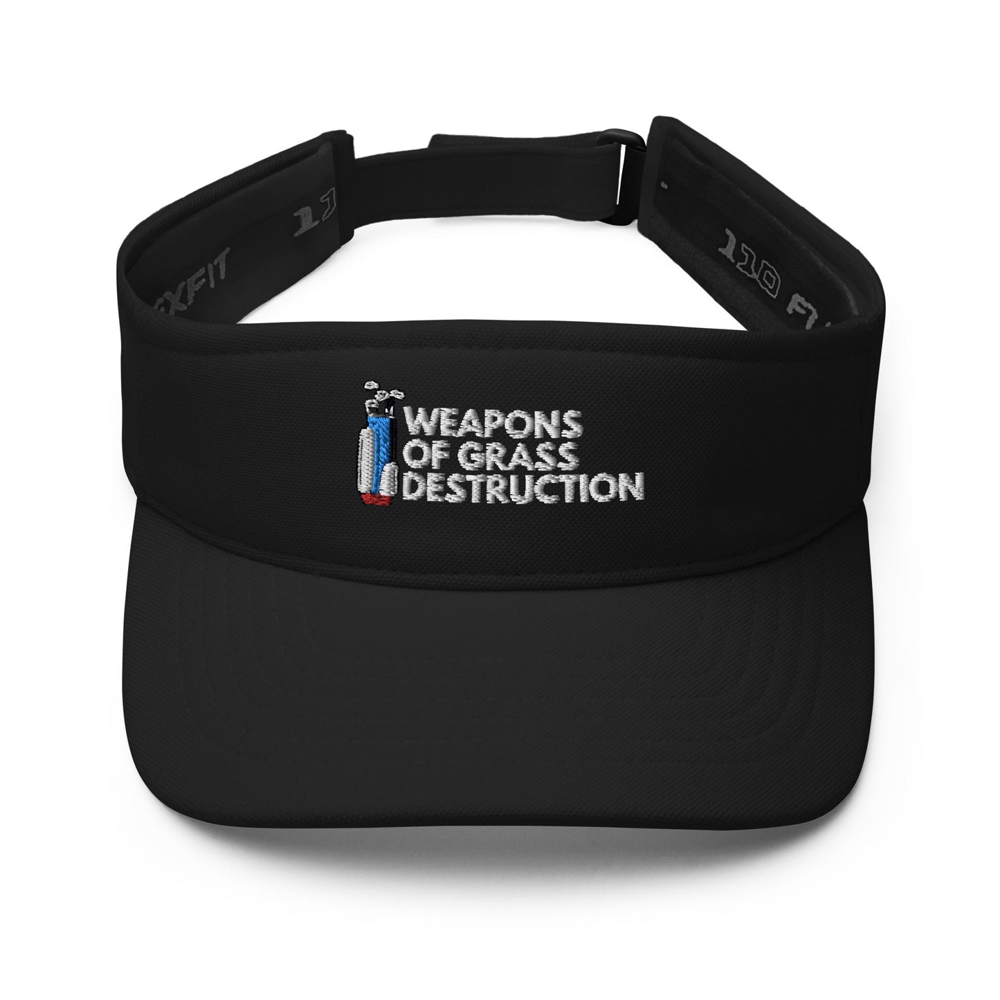 Funny Golfer Gifts  Visor Black Weapons Of Grass Destruction Visor