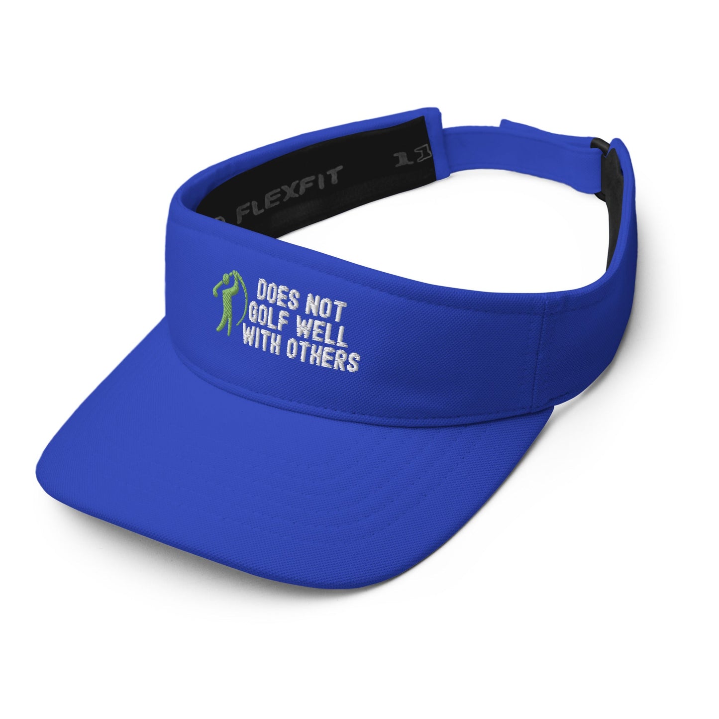 Funny Golfer Gifts  Visor Does Not Golf Well With Others Visor