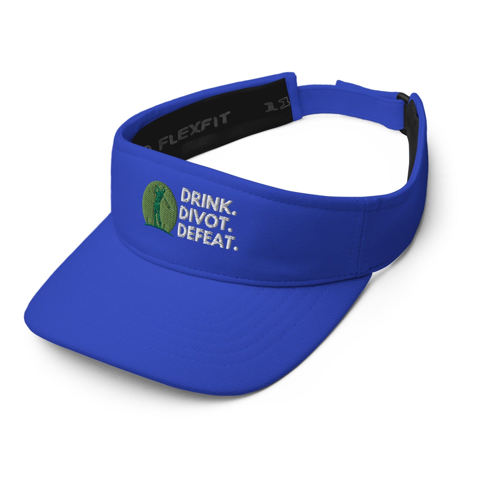 Funny Golfer Gifts  Visor Drink Divot Defeat Visor