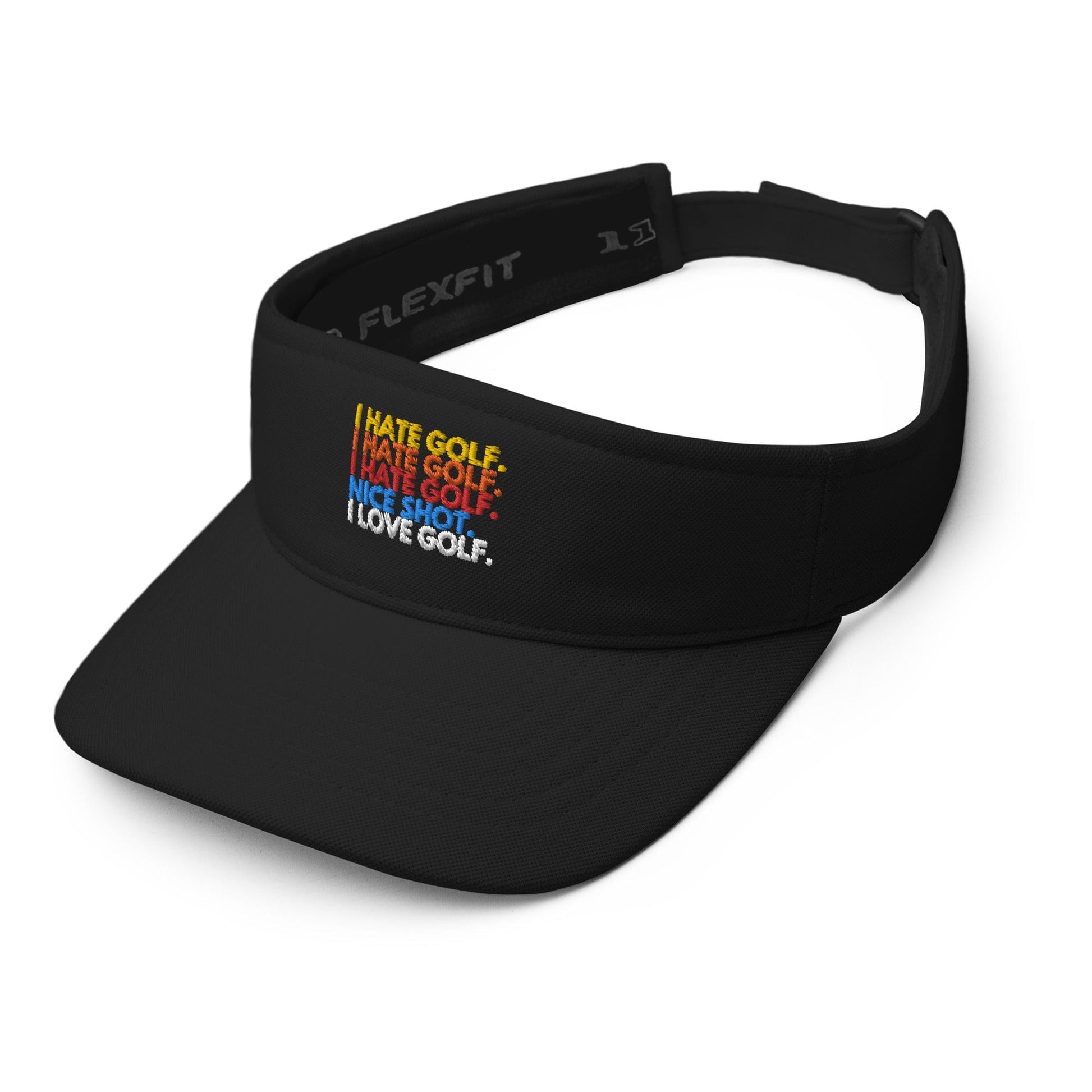 Funny Golfer Gifts  Visor I Hate Golf. I Hate Golf. I Hate Golf. Nice Shot. I Love Golf Visor