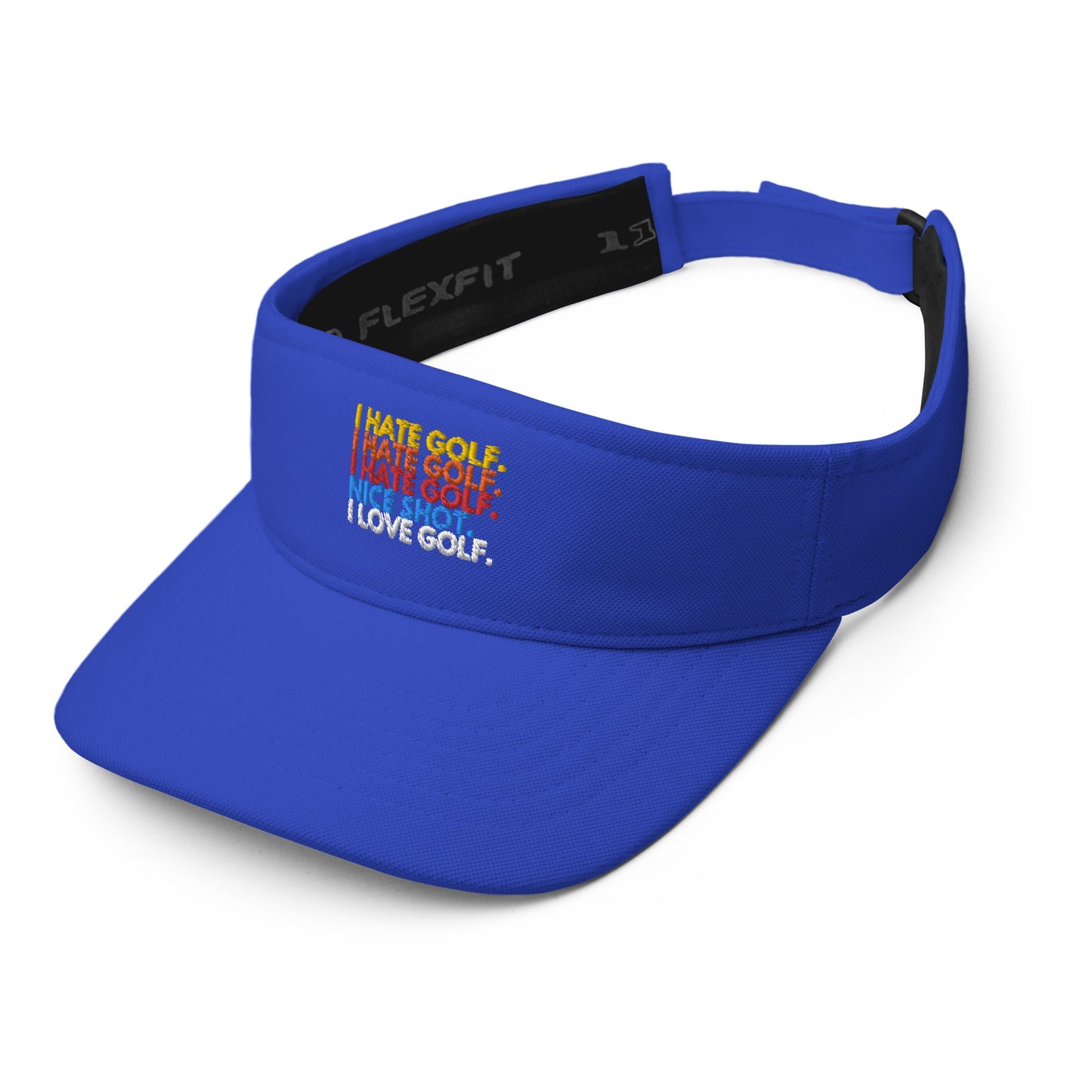 Funny Golfer Gifts  Visor I Hate Golf. I Hate Golf. I Hate Golf. Nice Shot. I Love Golf Visor