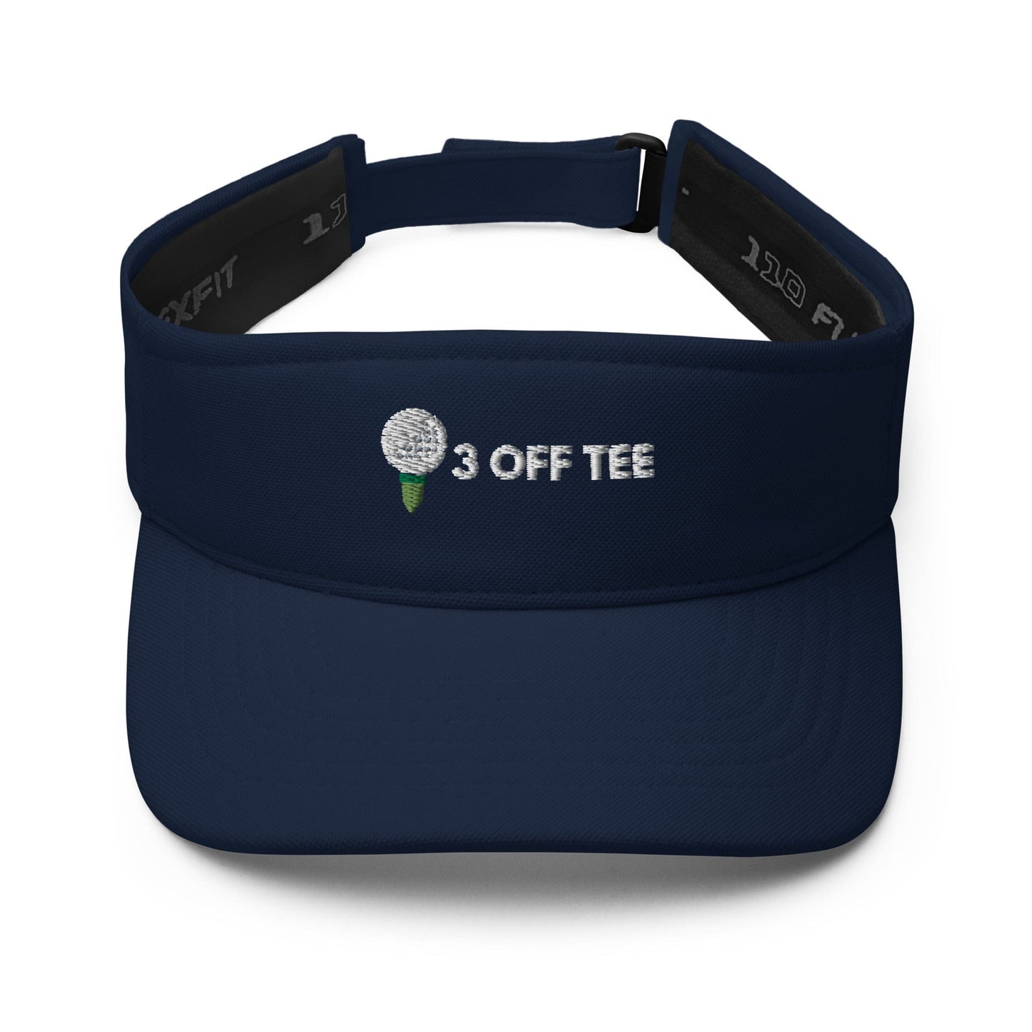 Funny Golfer Gifts  Visor Navy 3 Off Tee Visor