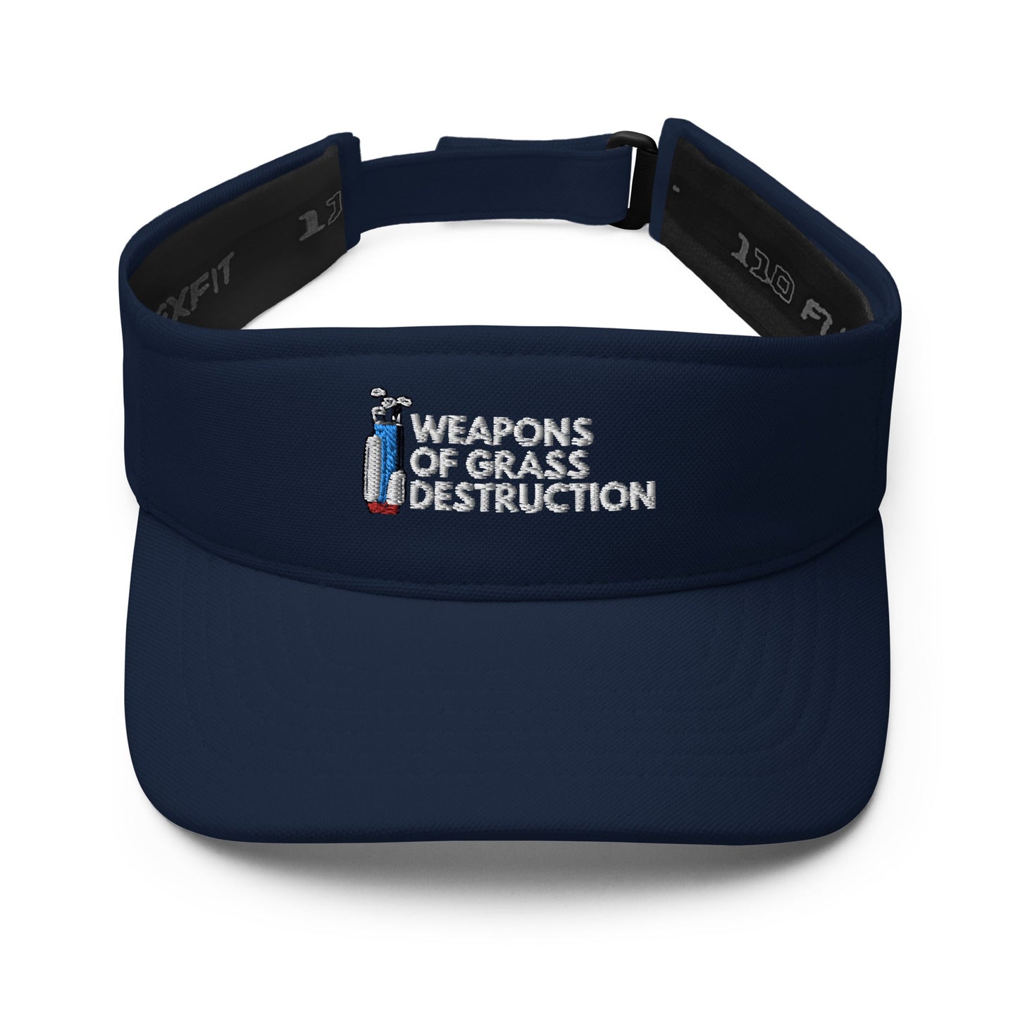 Funny Golfer Gifts  Visor Navy Weapons Of Grass Destruction Visor