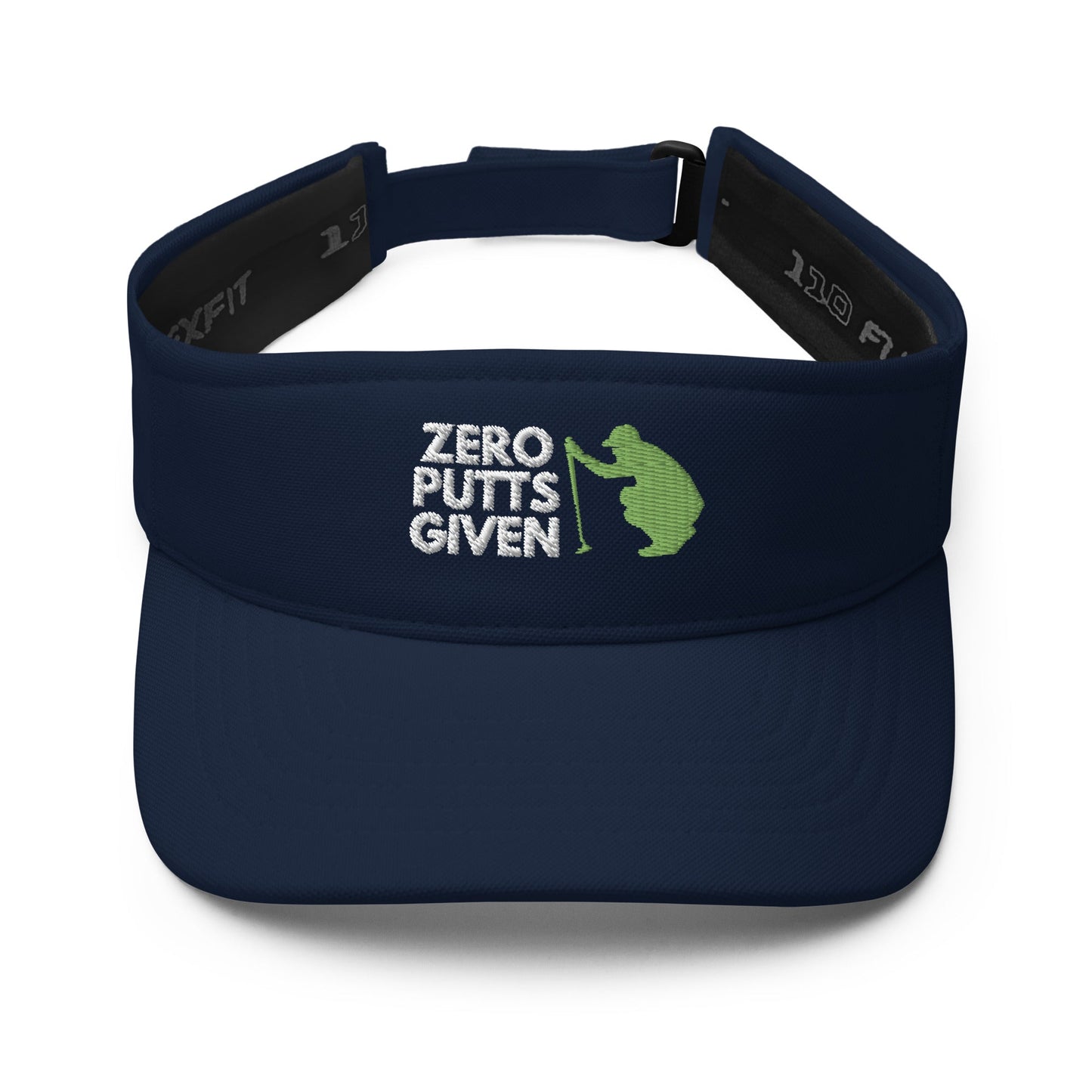 Funny Golfer Gifts  Visor Navy Zero Putts Given Visor