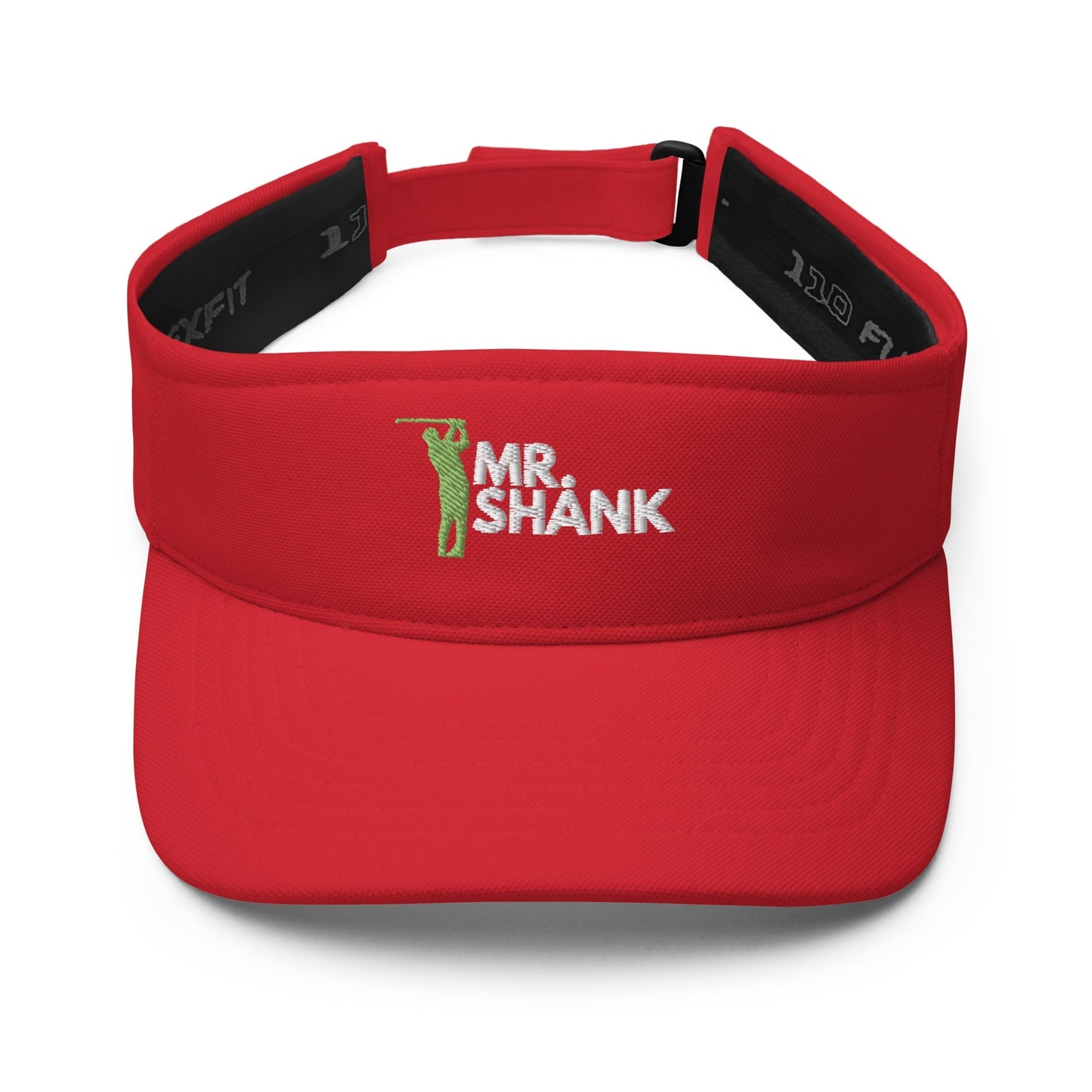 Funny Golfer Gifts  Visor Red Mr. Shank Visor