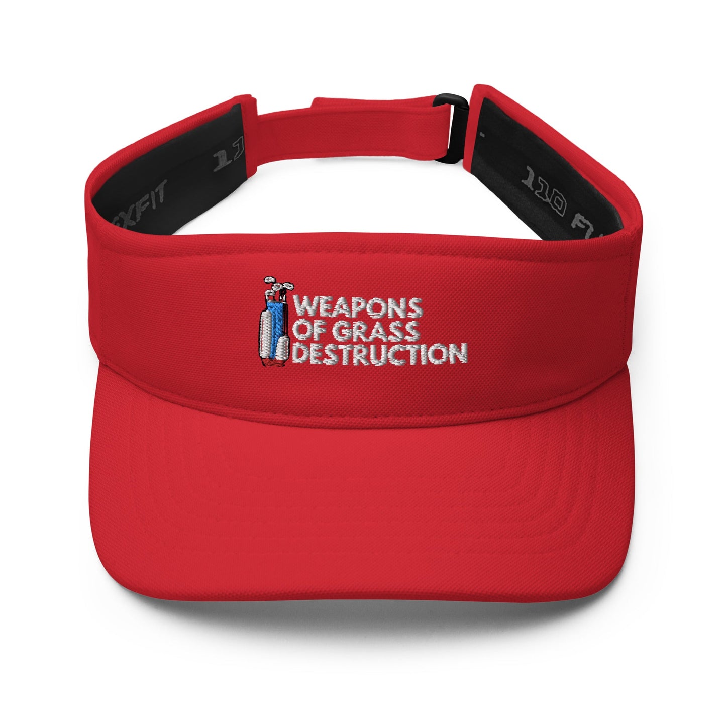 Funny Golfer Gifts  Visor Red Weapons Of Grass Destruction Visor