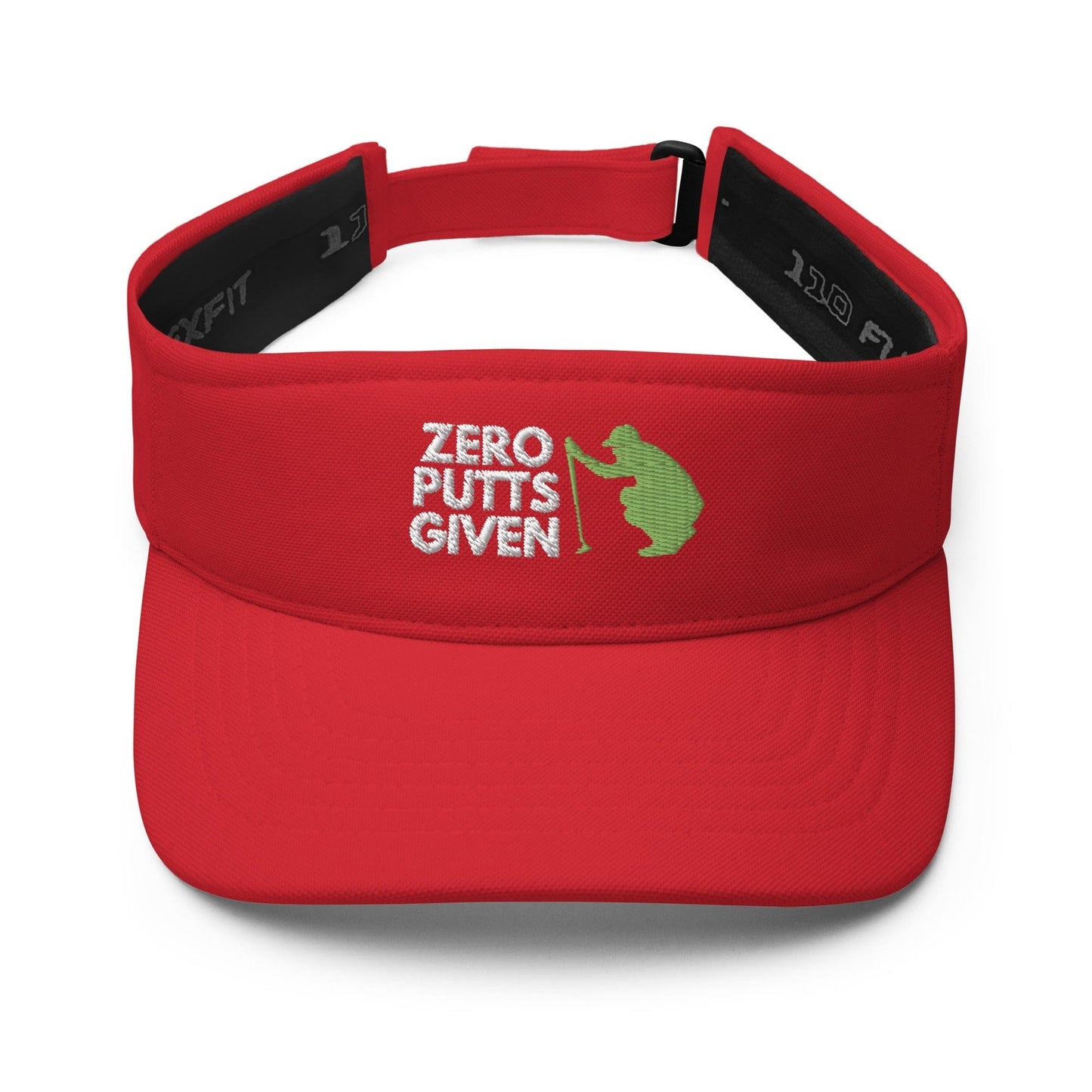 Funny Golfer Gifts  Visor Red Zero Putts Given Visor