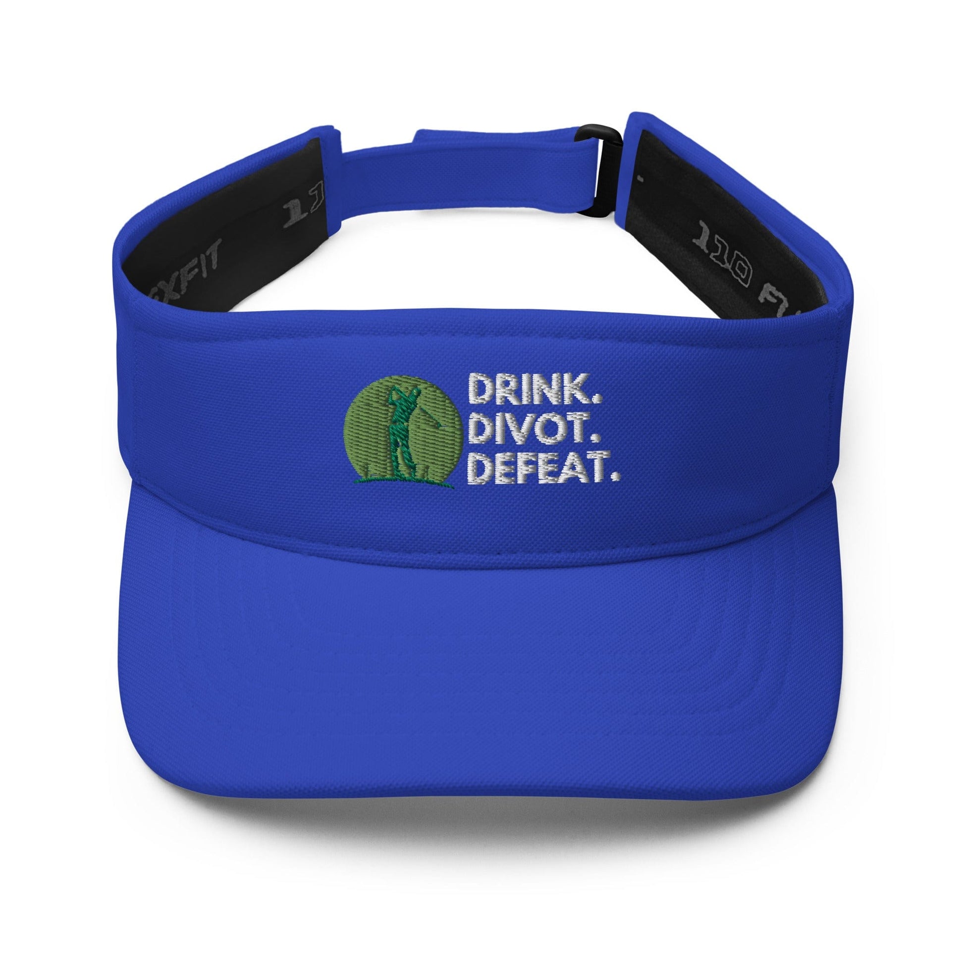 Funny Golfer Gifts  Visor Royal Drink Divot Defeat Visor