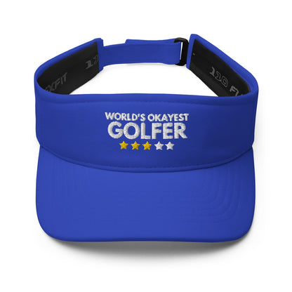 Funny Golfer Gifts  Visor Royal Worlds Okayest Golfer Visor