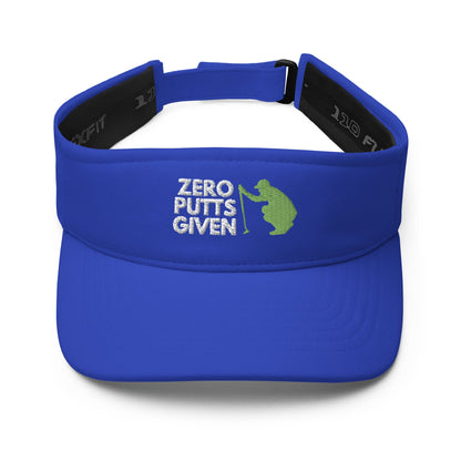 Funny Golfer Gifts  Visor Royal Zero Putts Given Visor