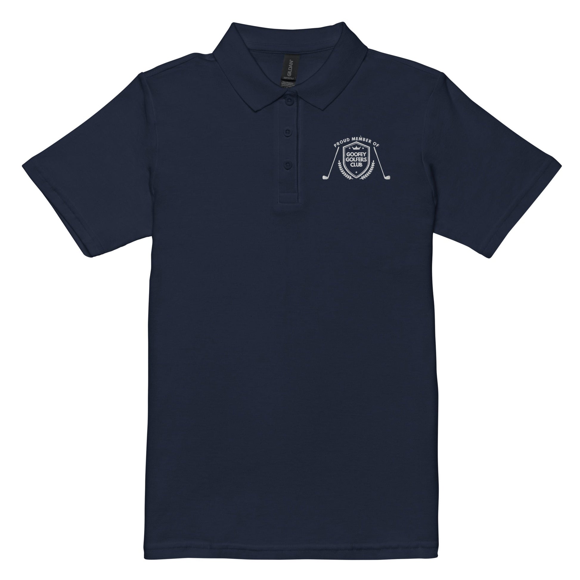 Funny Golfer Gifts  Womens Polo Navy / S Proud Member of the Goofey Golfers Club Women’s Pique Polo Shirt